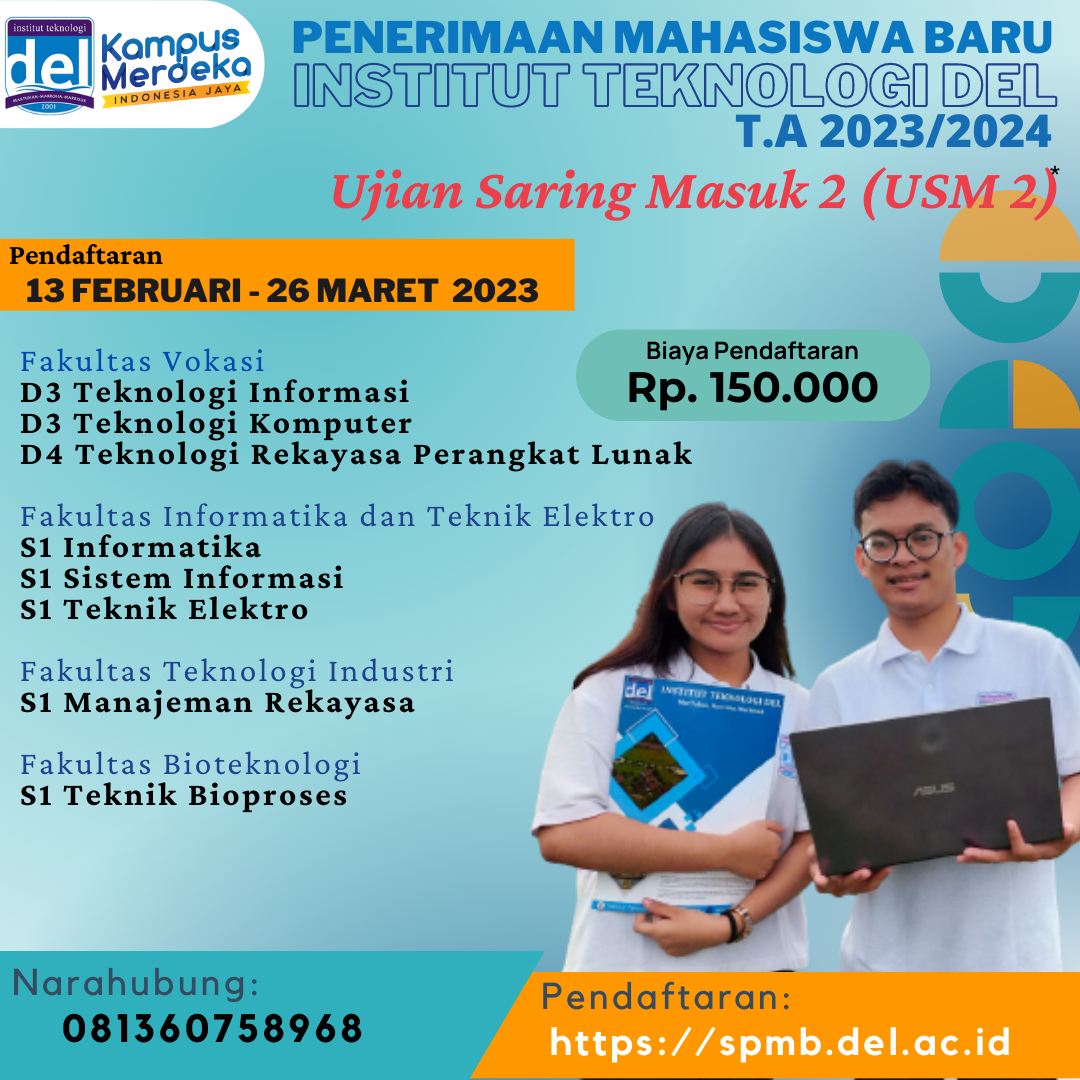 Informasi PMB Jalur Ujian Saring Masuk 2 (USM 2) 2023 & Jadwal Pelaksanaan Kegiatan